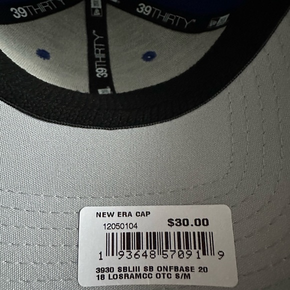 Los Angeles Rams New Era 39THIRTY Flex Fit Cap - S/M - Picture 6 of 6